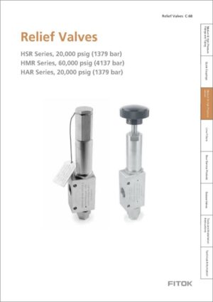 Fitok High Pressure Relief Valves