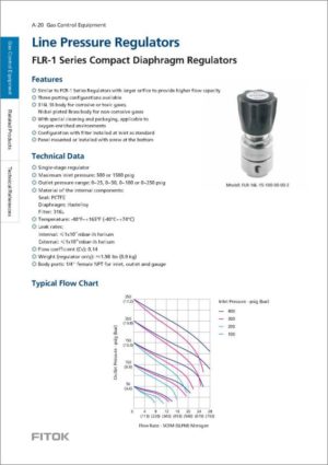 Fitok Line Pressure Regulators